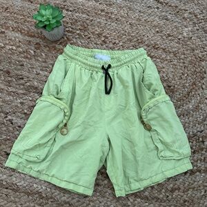 GREEN FILA CARGO SHORTS